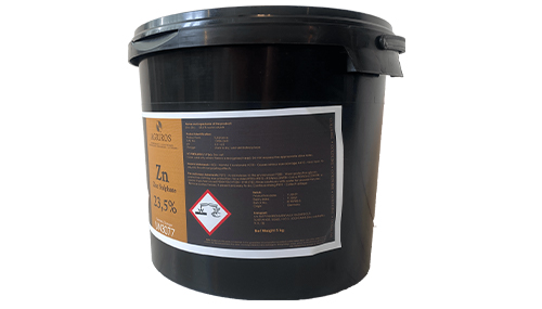 Zinc sulphate hexahydrate Solid 23,5%